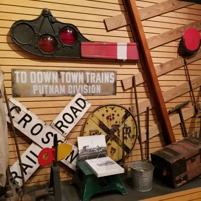 photo of the railroad exhibit room
